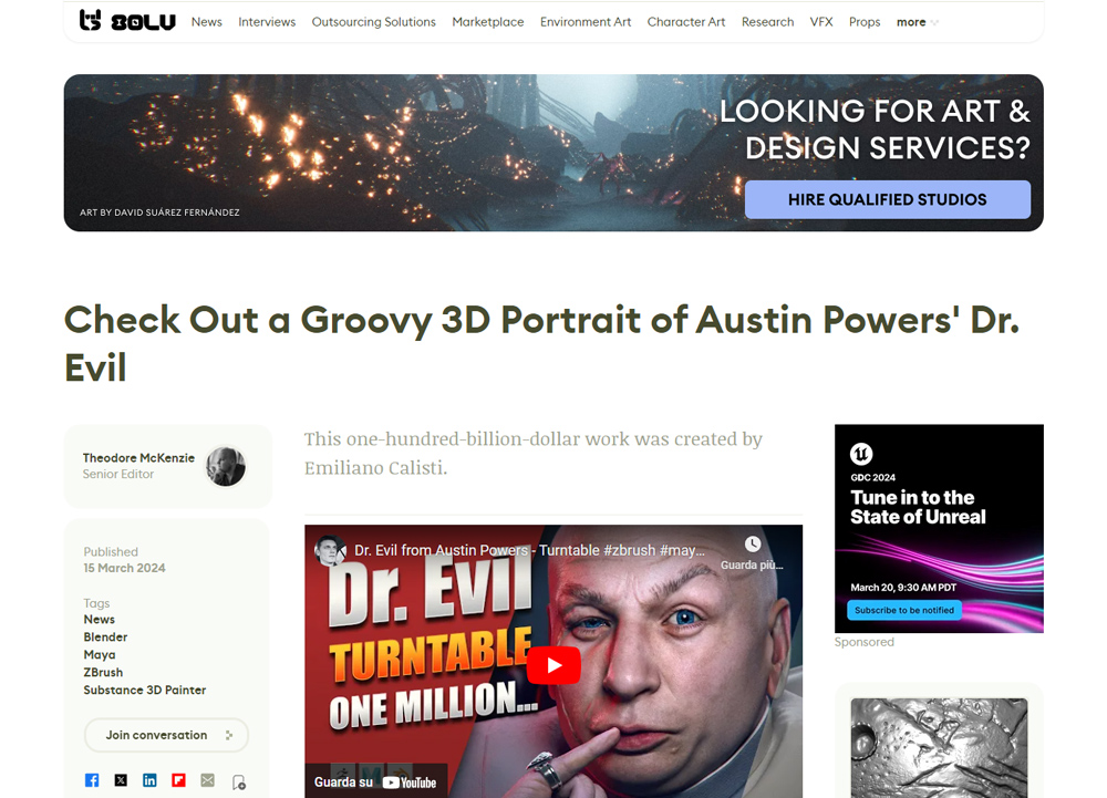 Dr. Evil from Austin Powers render